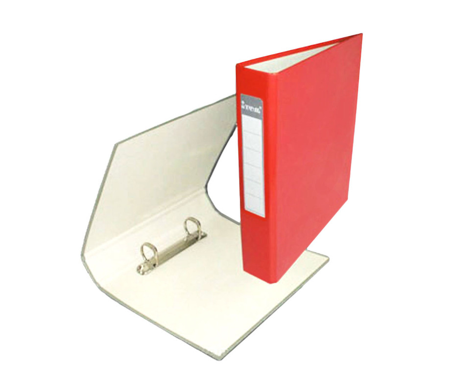Папка з кільцями ITEM058, 2 кільця, А5, 40 мм, PP-покриття, червона ITEM